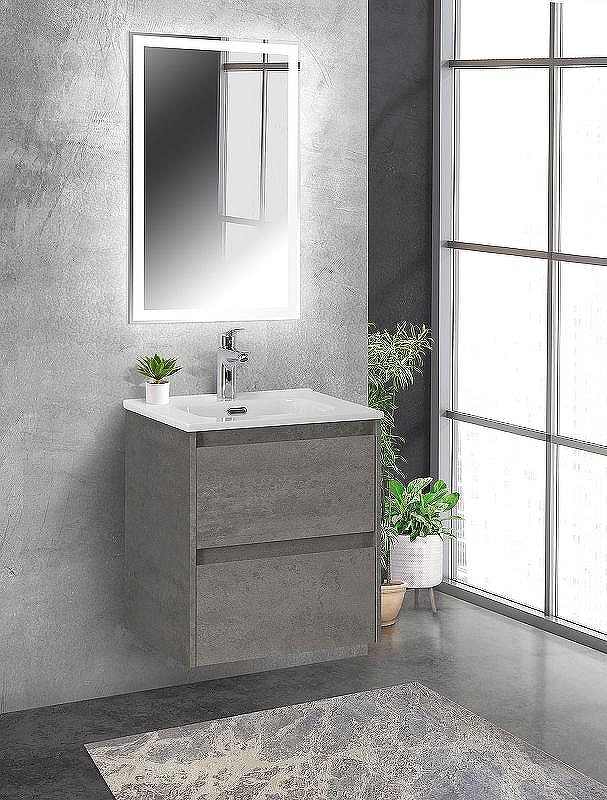 Тумба под раковину BelBagno Kraft 50 KRAFT-500-2C-SO-CG подвесная Cemento Grigio, купить, цена, заказать, магазин, доставка, скидка, промокод, купить, цена, заказать, магазин, доставка, скидка, промокод