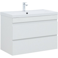 Тумба под раковину Aquanet Нота New 90 335419 подвесная Белый глянец, купить, цена, заказать, магазин, доставка, скидка, промокод, купить, цена, заказать, магазин, доставка, скидка, промокод