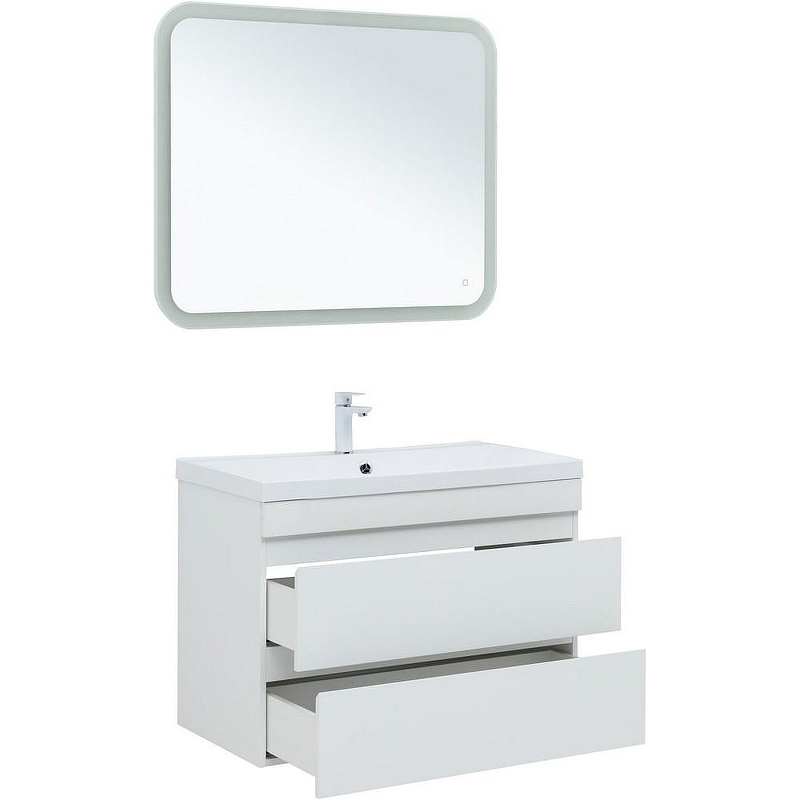 Тумба под раковину Aquanet Нота New 90 335419 подвесная Белый глянец, купить, цена, заказать, магазин, доставка, скидка, промокод, купить, цена, заказать, магазин, доставка, скидка, промокод