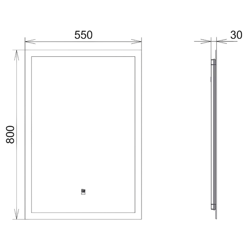 Зеркало Comforty Эдельвейс 55 00-00014239 с подсветкой с бесконтактным выключателем, купить, цена, заказать, магазин, доставка, скидка, промокод, купить, цена, заказать, магазин, доставка, скидка, промокод