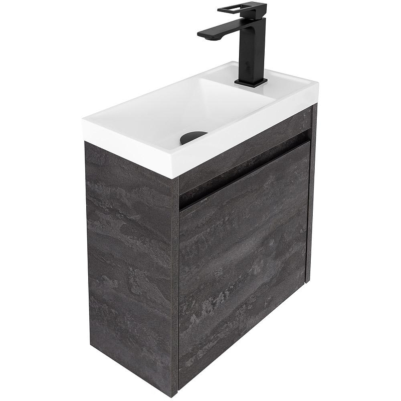 Тумба под раковину Art&Max Family M 40 Family-M-400-1D-SO-IS подвесная Железный камень, купить, цена, заказать, магазин, доставка, скидка, промокод, купить, цена, заказать, магазин, доставка, скидка, промокод
