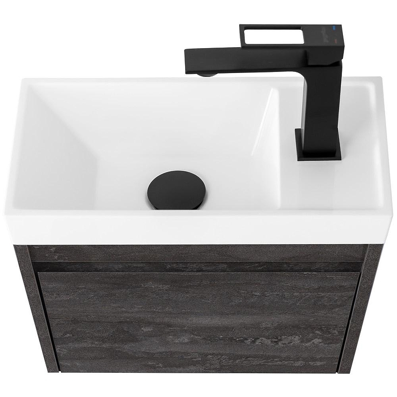 Тумба под раковину Art&Max Family M 40 Family-M-400-1D-SO-IS подвесная Железный камень, купить, цена, заказать, магазин, доставка, скидка, промокод, купить, цена, заказать, магазин, доставка, скидка, промокод