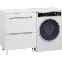 Тумба с раковиной Misty Байкал 130 L УТ000014752 Белая, купить, цена, заказать, магазин, доставка, скидка, промокод, купить, цена, заказать, магазин, доставка, скидка, промокод