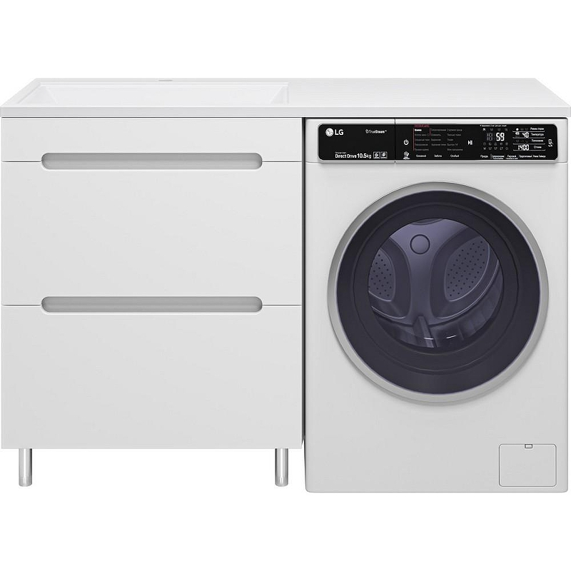 Тумба с раковиной Misty Байкал 130 L УТ000014752 Белая, купить, цена, заказать, магазин, доставка, скидка, промокод, купить, цена, заказать, магазин, доставка, скидка, промокод