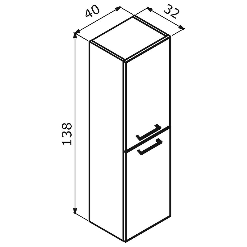 Шкаф пенал Orka Salerno 40 3005748 подвесной, купить, цена, заказать, магазин, доставка, скидка, промокод, купить, цена, заказать, магазин, доставка, скидка, промокод