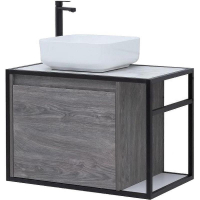 Тумба под раковину Aquanet Nova Lite Loft 75L 261654 подвесная Дуб рошелье, купить, цена, заказать, магазин, доставка, скидка, промокод, купить, цена, заказать, магазин, доставка, скидка, промокод