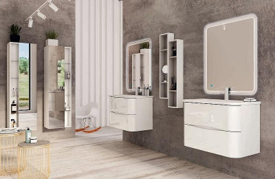 Шкаф пенал Cezares 45 53171 подвесной Bianco lucido