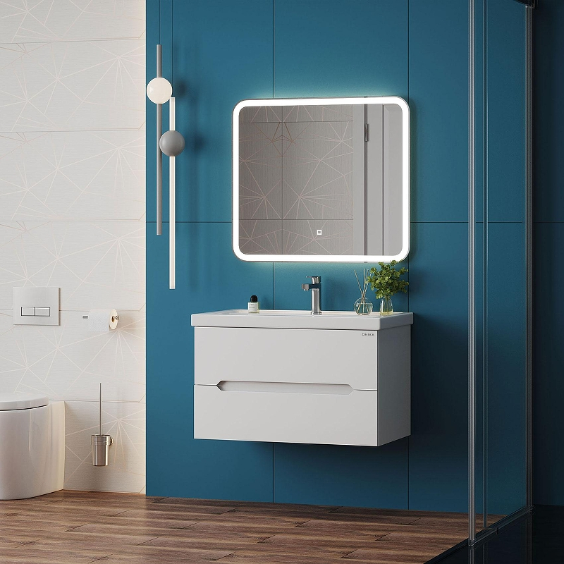 Тумба под раковину Onika Айленд 80 108060 подвесная цвет Белый, купить, цена, заказать, магазин, доставка, скидка, промокод, купить, цена, заказать, магазин, доставка, скидка, промокод