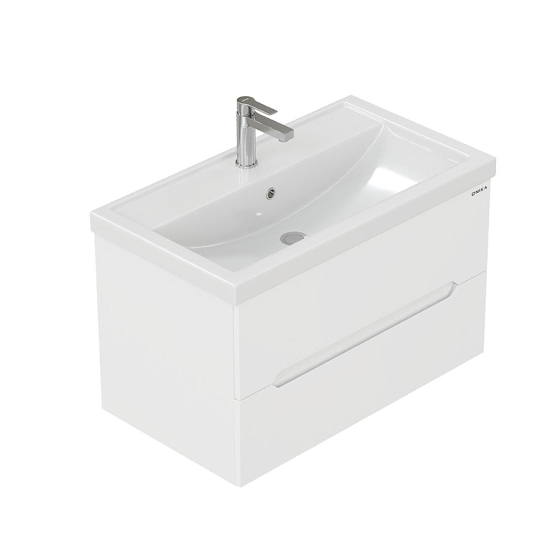 Тумба под раковину Onika Айленд 80 108060 подвесная цвет Белый, купить, цена, заказать, магазин, доставка, скидка, промокод, купить, цена, заказать, магазин, доставка, скидка, промокод