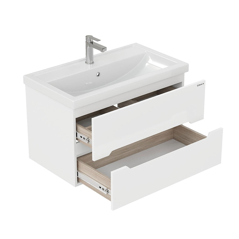 Тумба под раковину Onika Айленд 80 108060 подвесная цвет Белый, купить, цена, заказать, магазин, доставка, скидка, промокод, купить, цена, заказать, магазин, доставка, скидка, промокод