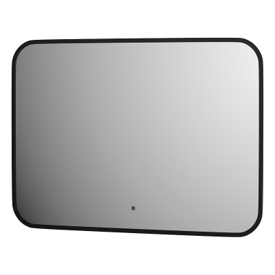 Зеркало Defesto Aura 70х50 DF 2964RH с подсветкой 21W-4500K/ИК - выключатель/Нейтральный белый свет/Черная рама