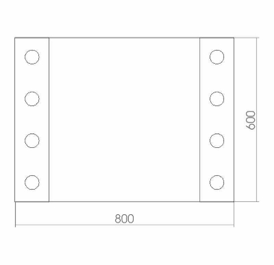 Зеркало Creto Arte 80 22-800600A с подсветкой с механическим выключателем