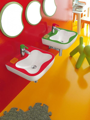 Зеркало Laufen Florakids 32 4.6161.2.003.472.1 Зеленое