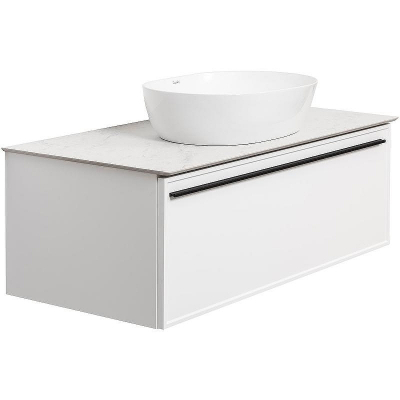 Тумба под раковину La Fenice Elba 100 FNC-01-ELB-B-100 подвесная Белая матовая