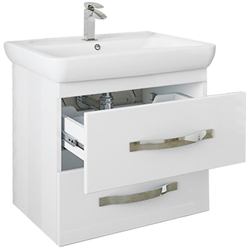 Тумба под раковину Sanflor Одри 60 Н0000000106 подвесная Белая, купить, цена, заказать, магазин, доставка, скидка, промокод, купить, цена, заказать, магазин, доставка, скидка, промокод
