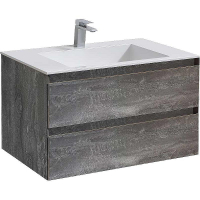 Тумба под раковину Vincea Luka 80 VMC-2L800GS подвесная G.Stone, купить, цена, заказать, магазин, доставка, скидка, промокод, купить, цена, заказать, магазин, доставка, скидка, промокод