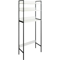 Стеллаж Sanflor 64 82613186 над сантехникой Черный муар Белый муар, купить, цена, заказать, магазин, доставка, скидка, промокод, купить, цена, заказать, магазин, доставка, скидка, промокод