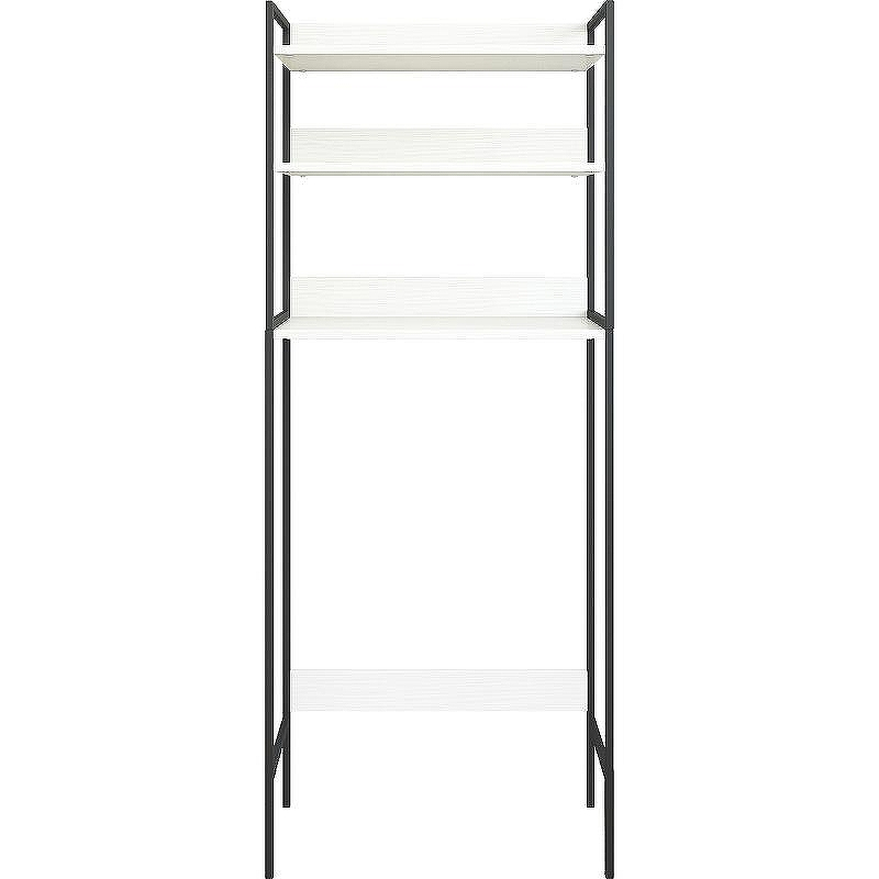 Стеллаж Sanflor 64 82613186 над сантехникой Черный муар Белый муар, купить, цена, заказать, магазин, доставка, скидка, промокод, купить, цена, заказать, магазин, доставка, скидка, промокод