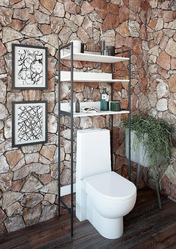 Стеллаж Sanflor 64 82613186 над сантехникой Черный муар Белый муар, купить, цена, заказать, магазин, доставка, скидка, промокод, купить, цена, заказать, магазин, доставка, скидка, промокод