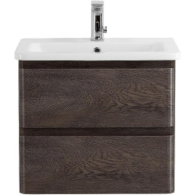 Тумба под раковину BelBagno 50 ALBANO-CER-500-2C-SO-RNG подвесная Robere Nature Grigio