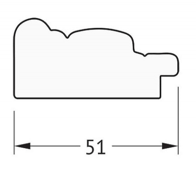 Зеркало Evoform Definite 73х73 BY 1025 в багетной раме - Слоновая кость 51