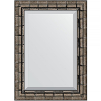 Зеркало Evoform Exclusive 73х53 BY 1126 с фацетом в багетной раме - Серебряный бамбук 73, купить, цена, заказать, магазин, доставка, скидка, промокод, купить, цена, заказать, магазин, доставка, скидка, промокод