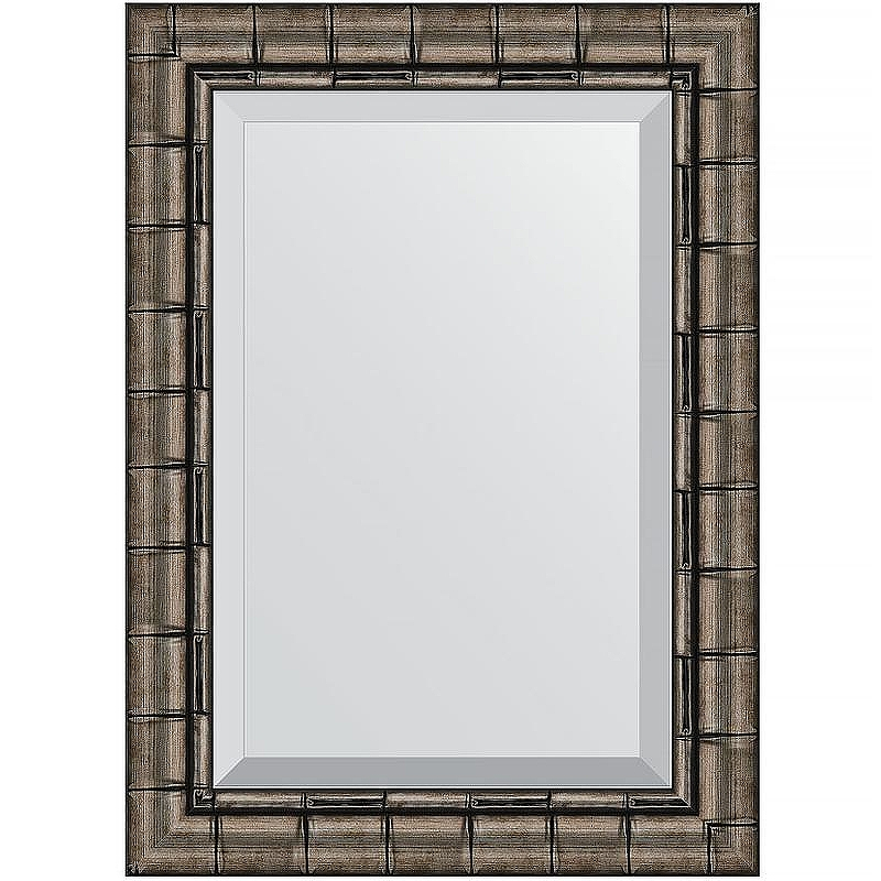 Зеркало Evoform Exclusive 73х53 BY 1126 с фацетом в багетной раме - Серебряный бамбук 73, купить, цена, заказать, магазин, доставка, скидка, промокод, купить, цена, заказать, магазин, доставка, скидка, промокод