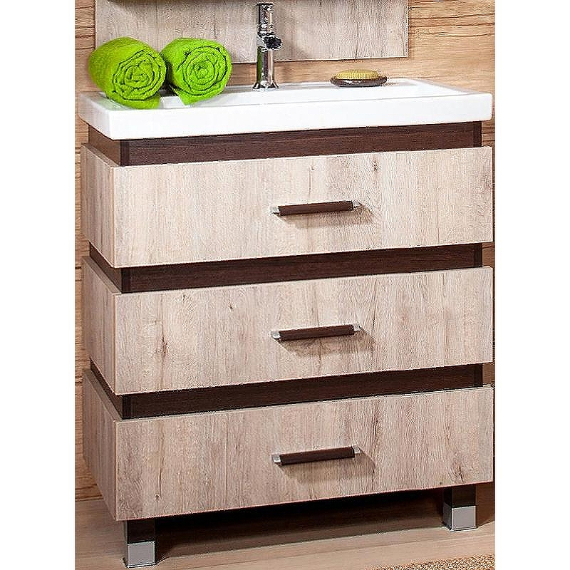 Тумба под раковину Бриклаер Техас 70 4627125412905 Дуб кантри Венге, купить, цена, заказать, магазин, доставка, скидка, промокод, купить, цена, заказать, магазин, доставка, скидка, промокод