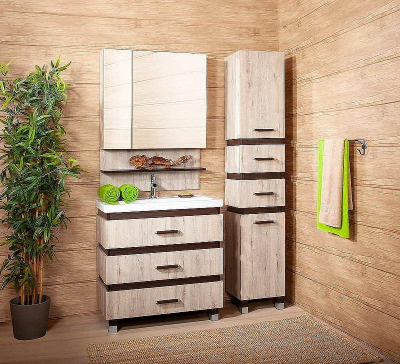 Тумба под раковину Бриклаер Техас 70 4627125412905 Дуб кантри Венге