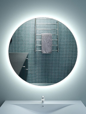 Зеркало SanVit Сириус 100 zsirius100 с подсветкой с инфракрасным выключателем