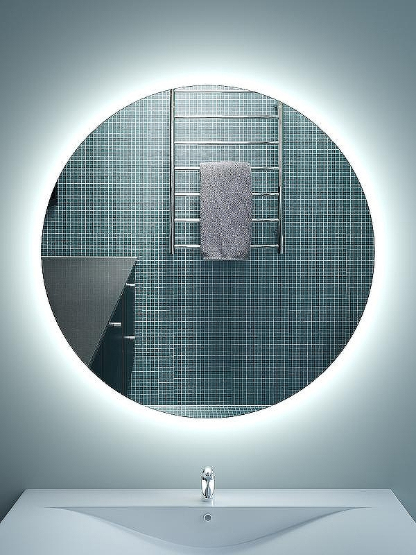 Зеркало SanVit Сириус 100 zsirius100 с подсветкой с инфракрасным выключателем, купить, цена, заказать, магазин, доставка, скидка, промокод, купить, цена, заказать, магазин, доставка, скидка, промокод