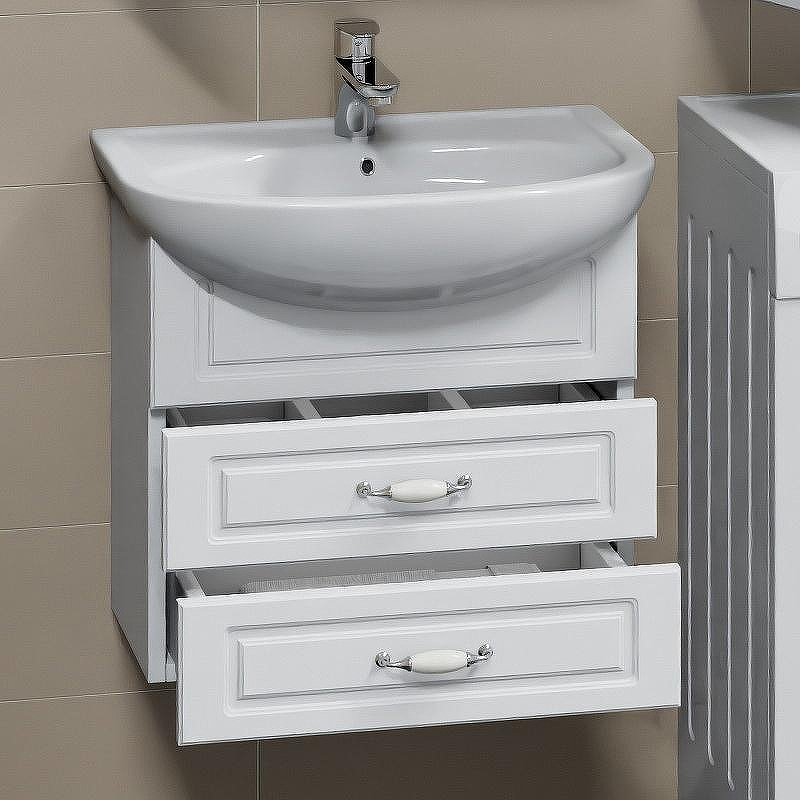 Тумба под раковину СанТа Верона 60 700191 подвесная Белая, купить, цена, заказать, магазин, доставка, скидка, промокод, купить, цена, заказать, магазин, доставка, скидка, промокод