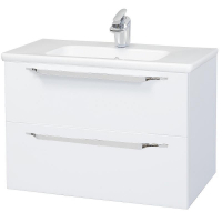 Тумба под раковину Bellezza Луиджи 60 4639209000014 2 ящика подвесная Белая, купить, цена, заказать, магазин, доставка, скидка, промокод, купить, цена, заказать, магазин, доставка, скидка, промокод