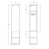 Шкаф пенал BelBagno Kraft 33 R KRAFT-1600-1A-SC-RNN-R подвесной Rovere Nebrasca Nature, купить, цена, заказать, магазин, доставка, скидка, промокод, купить, цена, заказать, магазин, доставка, скидка, промокод