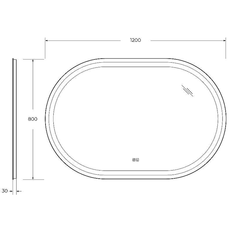 Зеркало Cezares Giubileo 120 CZR-SPC-GIUBILEO-1200-800-TCH-WARM с подсветкой с сенсорным выключателем и подогревом, купить, цена, заказать, магазин, доставка, скидка, промокод, купить, цена, заказать, магазин, доставка, скидка, промокод