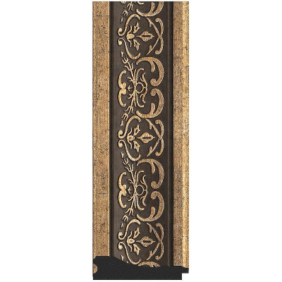 Зеркало Evoform Definite 123х73 BY 3224 в багетной раме - Вензель серебряный 101