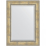 Зеркало Evoform Exclusive 112х82 BY 3480 с фацетом в багетной раме - Состаренное серебро с орнаментом 120, купить, цена, заказать, магазин, доставка, скидка, промокод, купить, цена, заказать, магазин, доставка, скидка, промокод