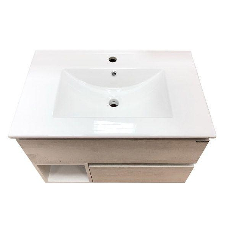 Тумба с раковиной Comforty Турин 75 00004147332 подвесная Дуб белый, купить, цена, заказать, магазин, доставка, скидка, промокод, купить, цена, заказать, магазин, доставка, скидка, промокод