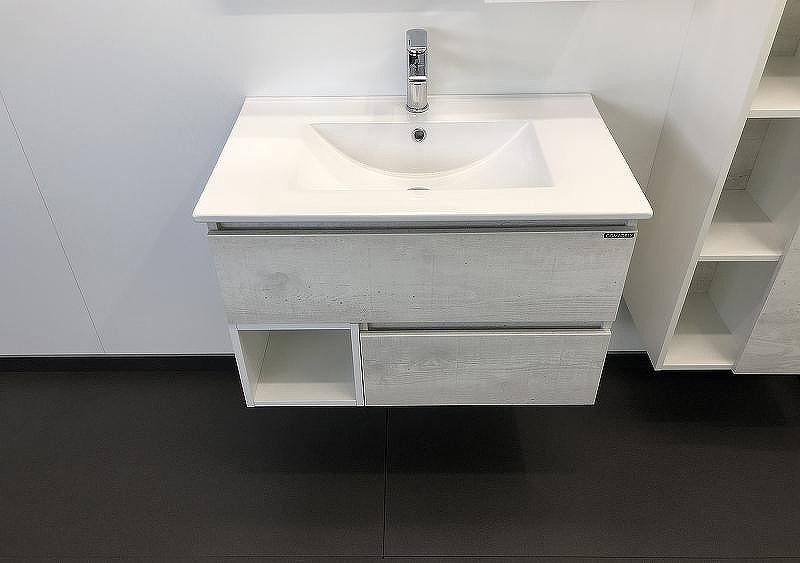 Тумба с раковиной Comforty Турин 75 00004147332 подвесная Дуб белый, купить, цена, заказать, магазин, доставка, скидка, промокод, купить, цена, заказать, магазин, доставка, скидка, промокод