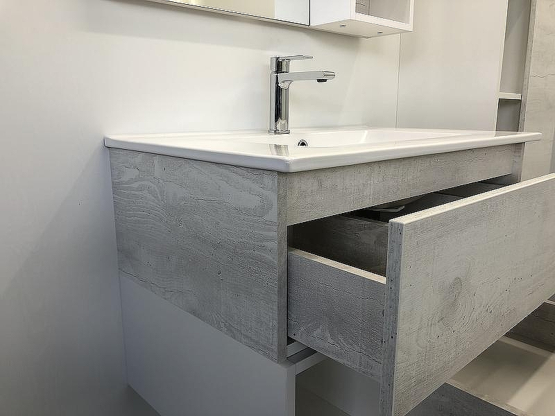 Тумба с раковиной Comforty Турин 75 00004147332 подвесная Дуб белый, купить, цена, заказать, магазин, доставка, скидка, промокод, купить, цена, заказать, магазин, доставка, скидка, промокод