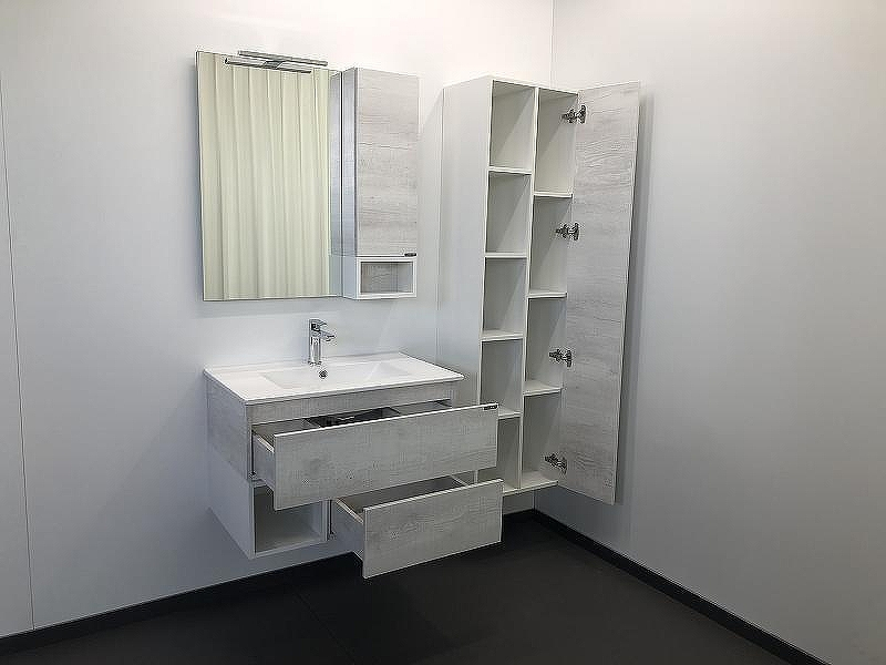 Тумба с раковиной Comforty Турин 75 00004147332 подвесная Дуб белый, купить, цена, заказать, магазин, доставка, скидка, промокод, купить, цена, заказать, магазин, доставка, скидка, промокод