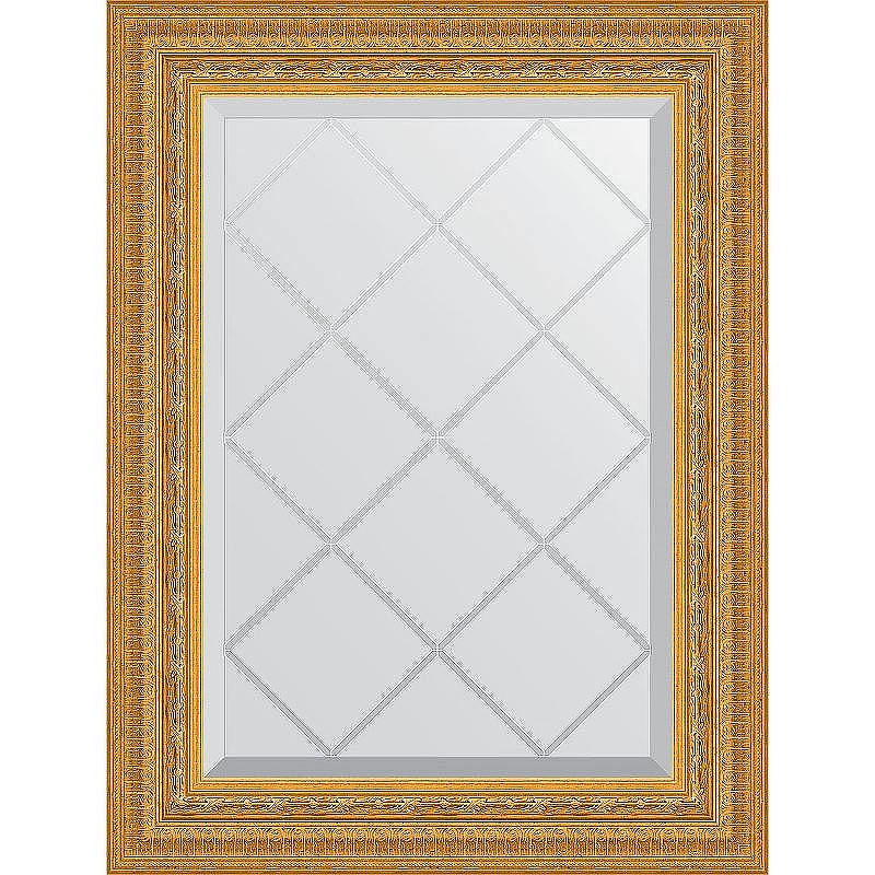 Зеркало Evoform Exclusive-G 72х55 BY 4009 с гравировкой в багетной раме - Сусальное золото 80, купить, цена, заказать, магазин, доставка, скидка, промокод, купить, цена, заказать, магазин, доставка, скидка, промокод