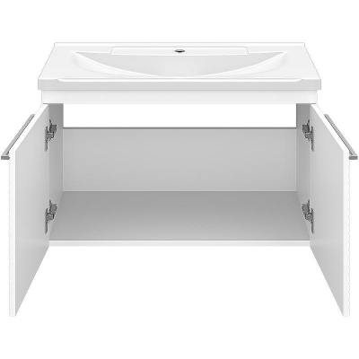 Тумба с раковиной Brevita Catania 80 УТ000013760 подвесная Белая матовая