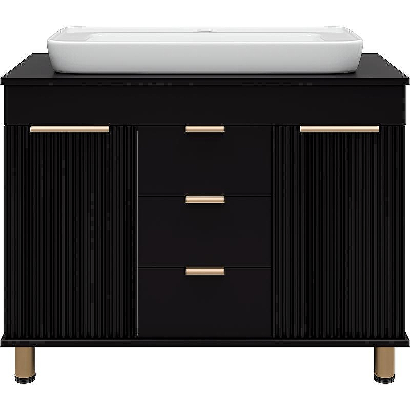 Тумба с раковиной Brevita Enfida 100 УТ000015095 Черная матовая, купить, цена, заказать, магазин, доставка, скидка, промокод, купить, цена, заказать, магазин, доставка, скидка, промокод