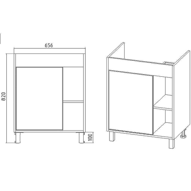 Тумба под раковину VIANT Бостон 70 VBOS70COG-T1ST Графит матовый Дуб Вотан, купить, цена, заказать, магазин, доставка, скидка, промокод, купить, цена, заказать, магазин, доставка, скидка, промокод