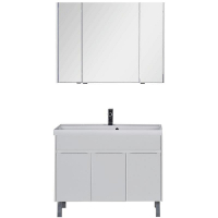 Комплект мебели для ванной Aquanet Латина 100 179841 Белый, купить, цена, заказать, магазин, доставка, скидка, промокод, купить, цена, заказать, магазин, доставка, скидка, промокод