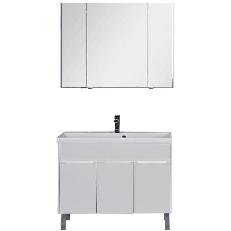 Комплект мебели для ванной Aquanet Латина 100 179841 Белый, купить, цена, заказать, магазин, доставка, скидка, промокод, купить, цена, заказать, магазин, доставка, скидка, промокод