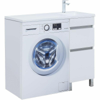 Тумба под раковину Aquanet Вега 100 329122 Белый глянец, купить, цена, заказать, магазин, доставка, скидка, промокод, купить, цена, заказать, магазин, доставка, скидка, промокод