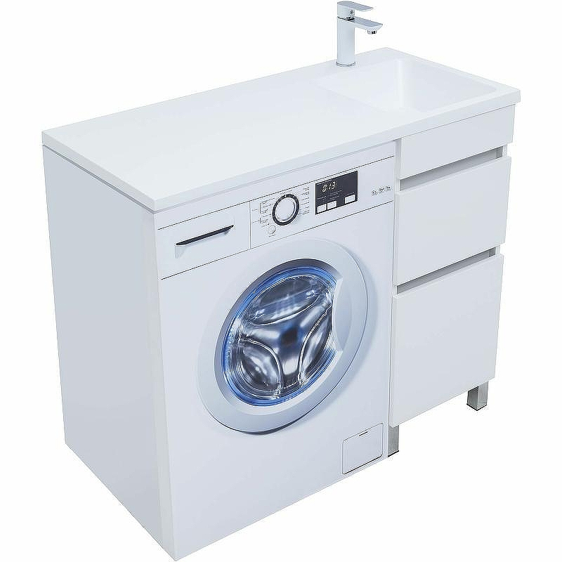 Тумба под раковину Aquanet Вега 100 329122 Белый глянец, купить, цена, заказать, магазин, доставка, скидка, промокод, купить, цена, заказать, магазин, доставка, скидка, промокод