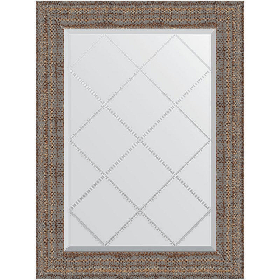 Зеркало Evoform Exclusive-G 89х67 BY 4555 с гравировкой в багетной раме - Медная кольчуга 88